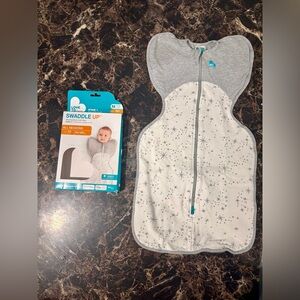 Love to Dream Swaddle in Gray with Stars